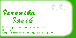 veronika kasik business card